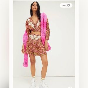 Free People Nyomi Embroidered Set